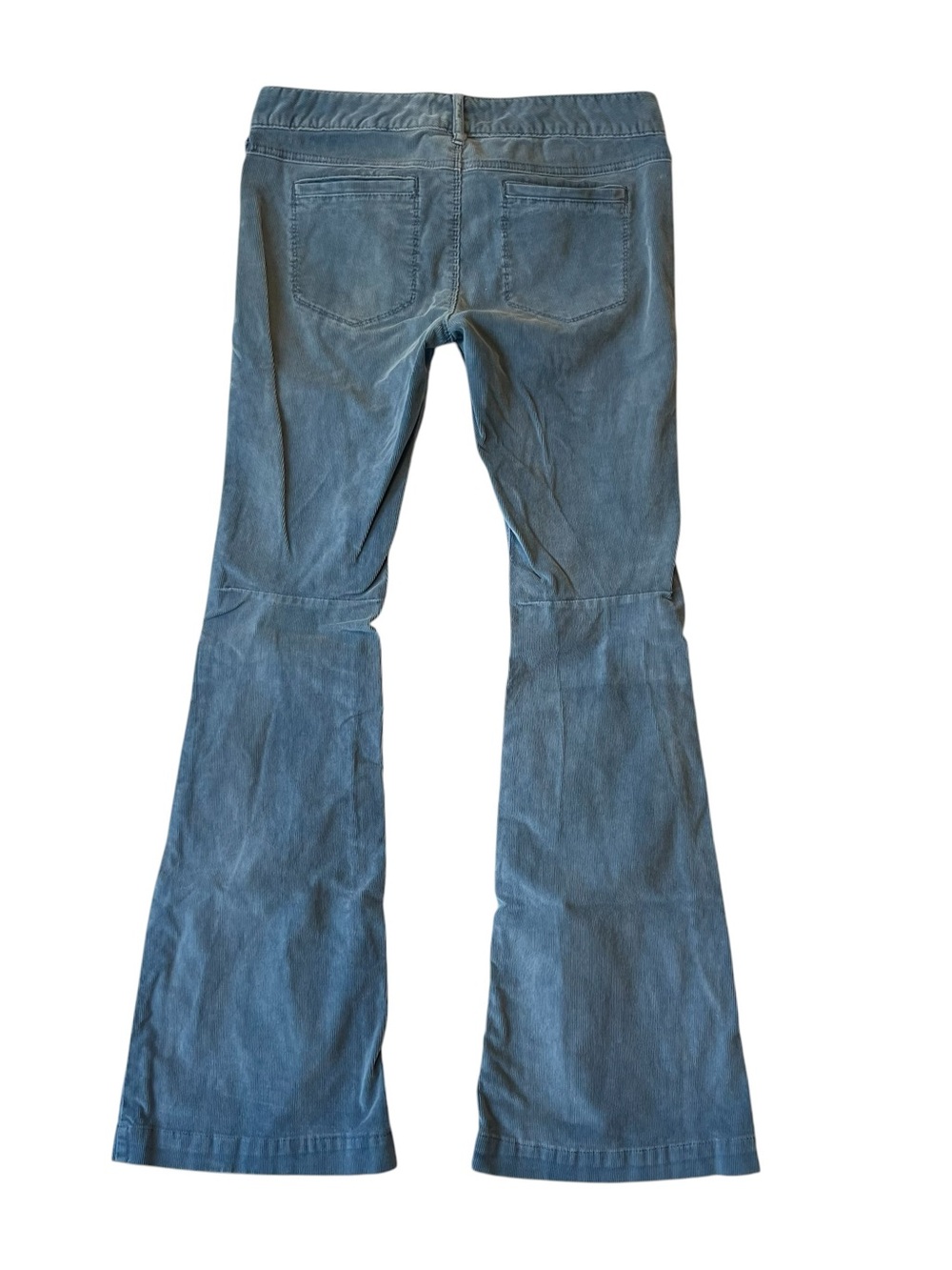 Free People Corduroy flare pants Low rise waist 29 Blue Y2K Womens Boho Festival - Picture 2 of 10